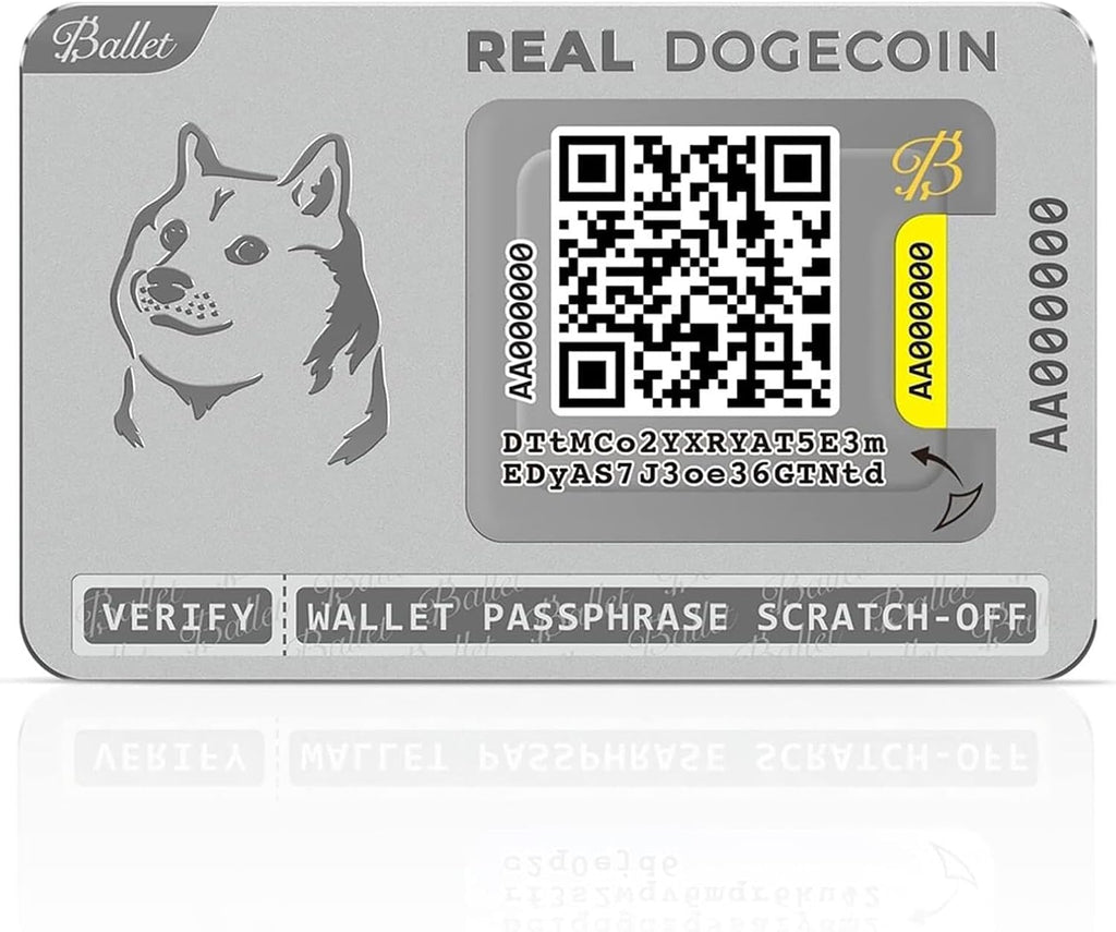 Ballet REAL Series Dogecoin - Tarjeta de almacenamiento en frío