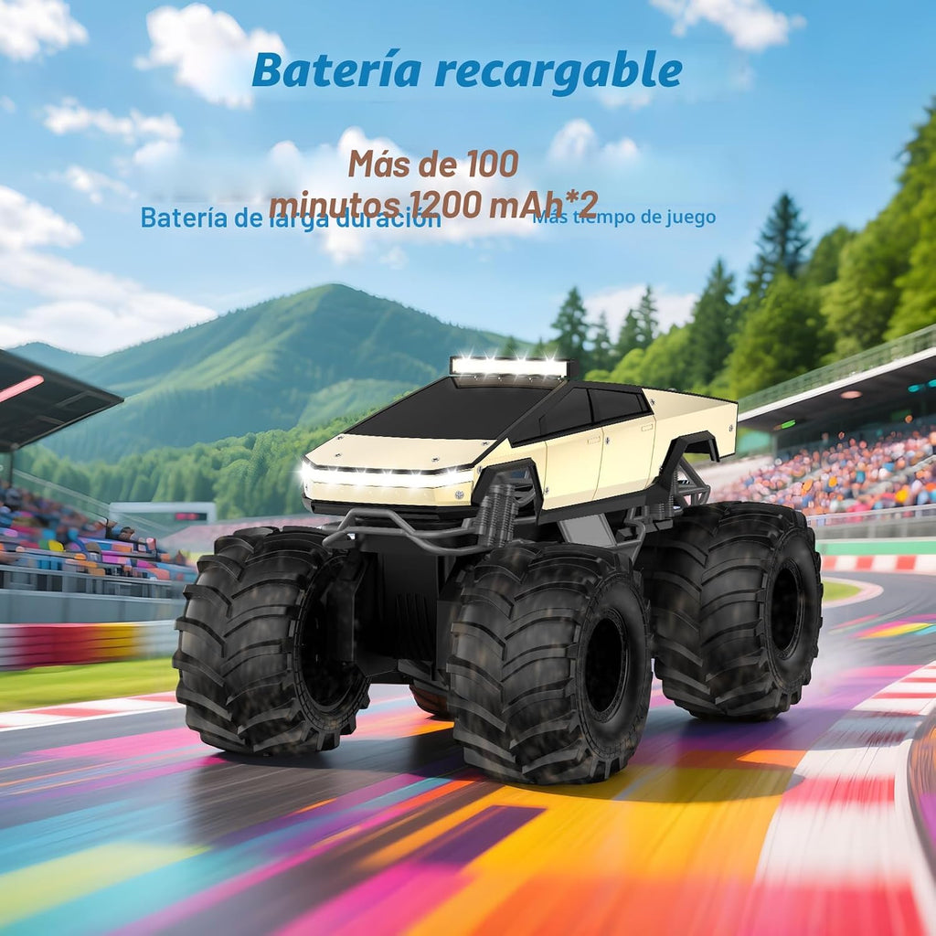 Coche de control remoto para niños, juguetes de camiones monstruo 1...