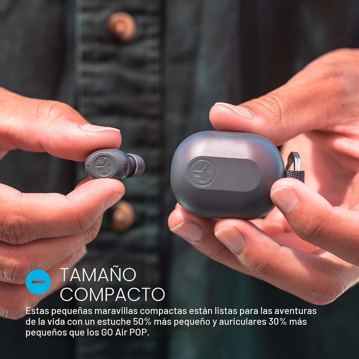 JLab JBuds Lux ANC - Paquete de auriculares sobre la oreja con auri...