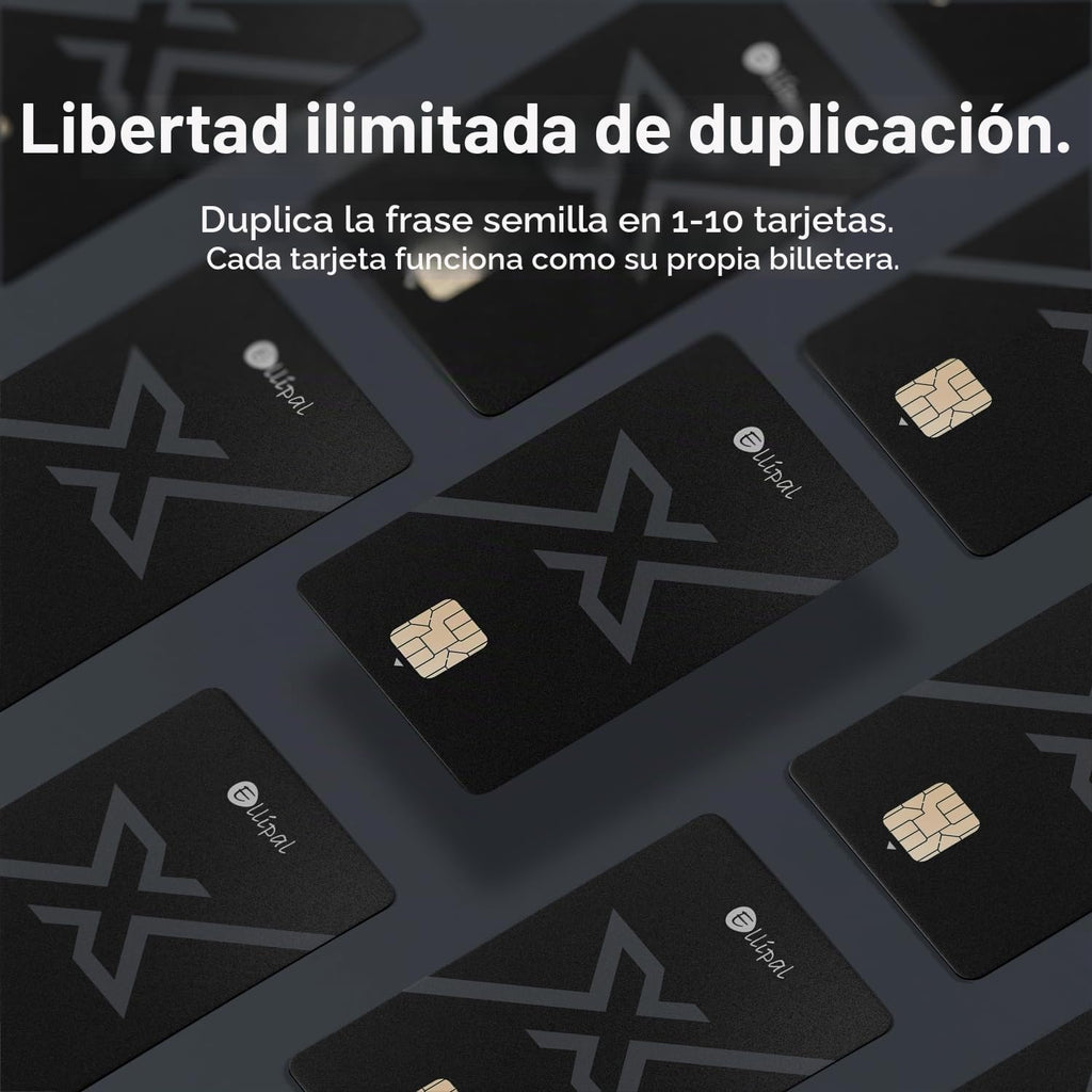 ELLIPAL X Card DUO - Tarjeta de respaldo de frase semilla X Starter...