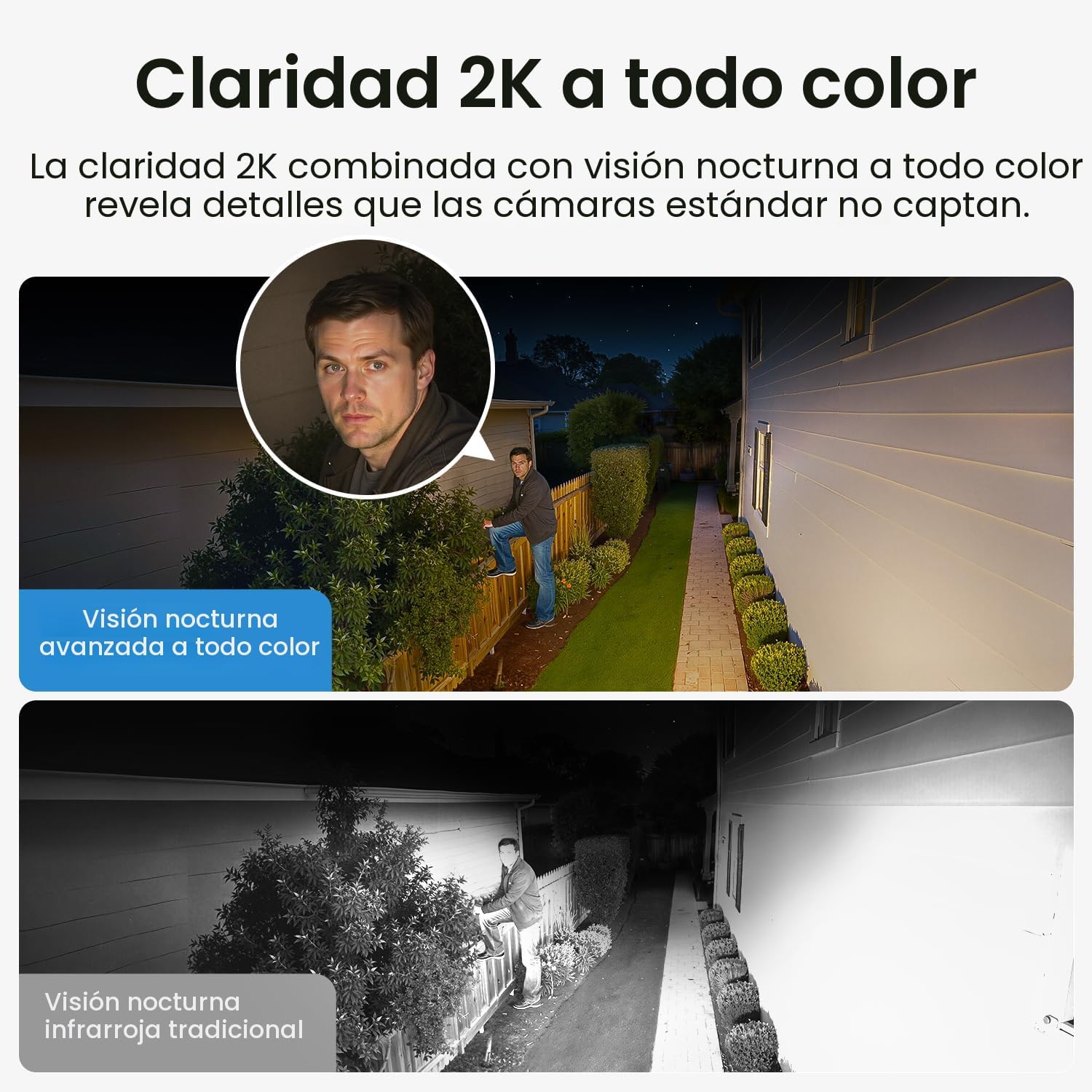 Cámaras de seguridad aosu al aire libre inalámbricas, kit de 4 cáma...