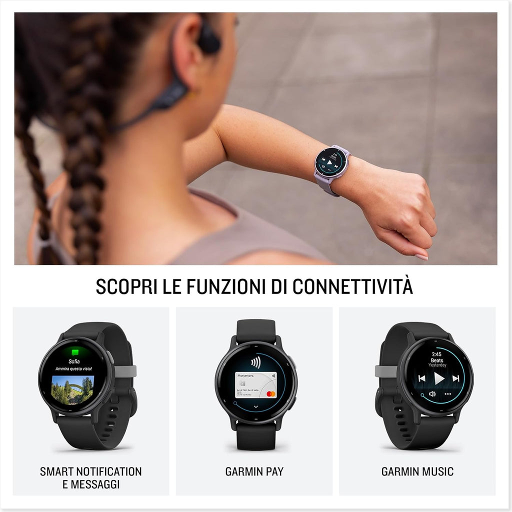 Garmin vívoactive 5, reloj inteligente GPS de salud y fitness, pant...