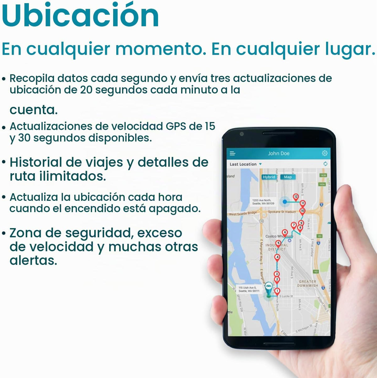Vyncs enlace OBD conectado para auto sin pago mensual, GPS de auto...