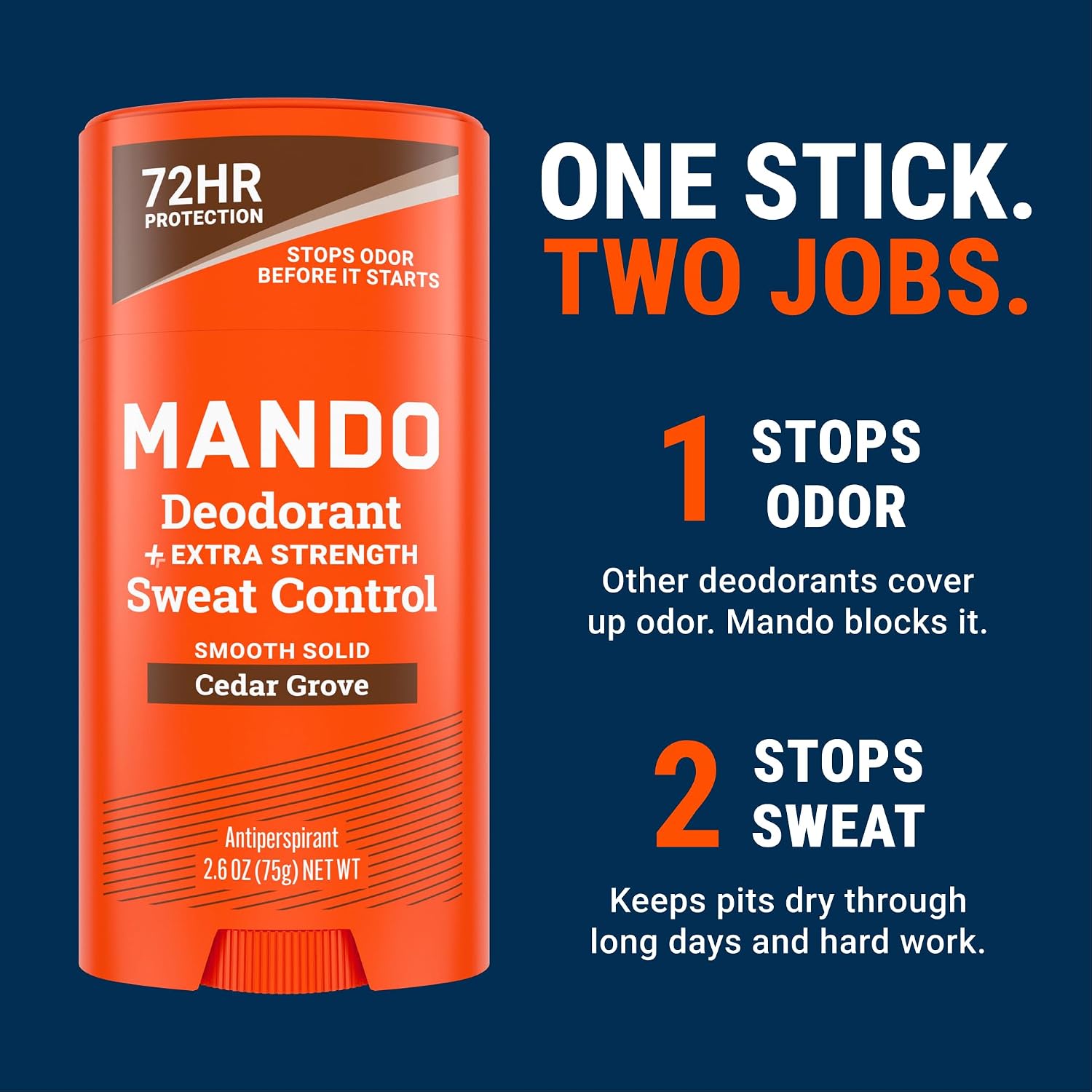 Mando Cedar Grove - Desodorante antitranspirante para hombres \u201...