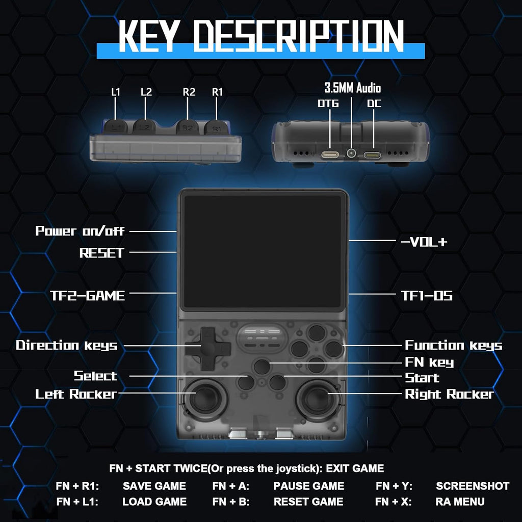 RegiisJoy 30000 en 1 consola de juegos portátil, pantalla IPS de 3....