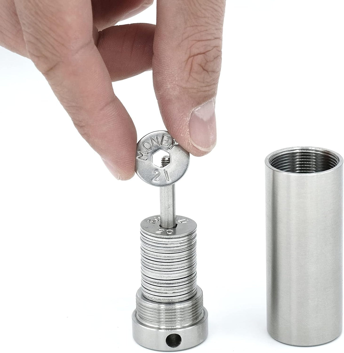 SEEDOR Kit de inicio seguro \u2013 Billetera de acero Bitcoin, copi...