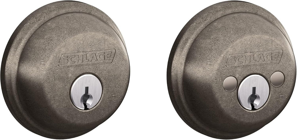 Schlage B62N621 - Cerrojo de seguridad con vestidura estándar con l...
