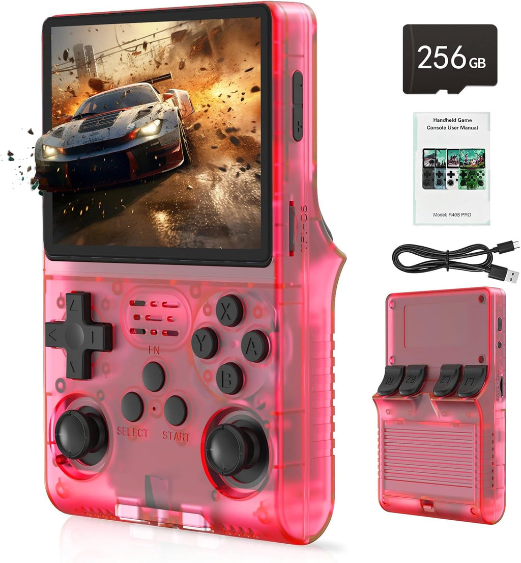 R40S PRO 30,000 en 1 Consola de juegos de mano, pantalla IPS de 3.5...