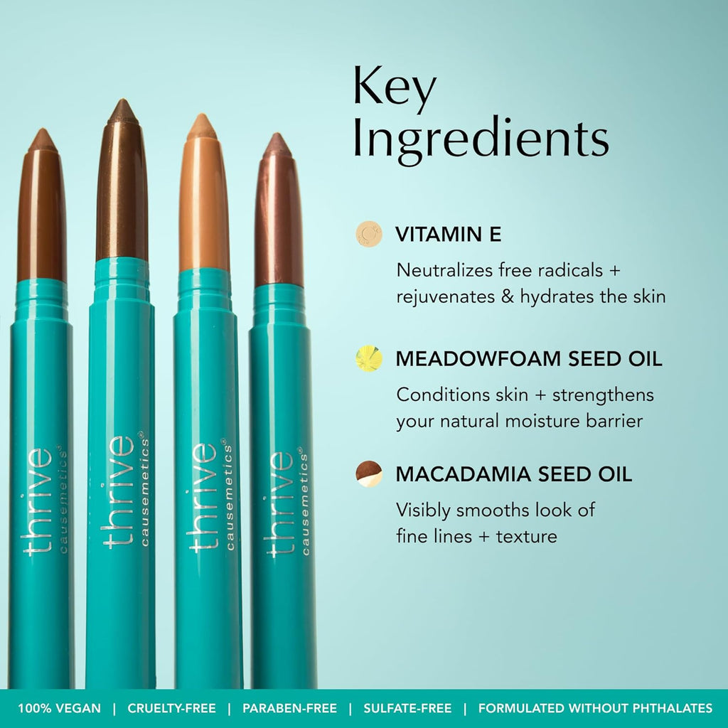 Thrive Causemetics Brilliant Eye Brightener - Paquete de sombra de...