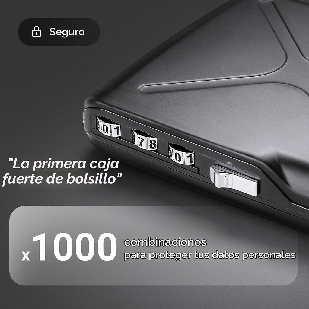 ÖGON -DESIGNS- Cartera de código de aluminio, con cerradura con un...