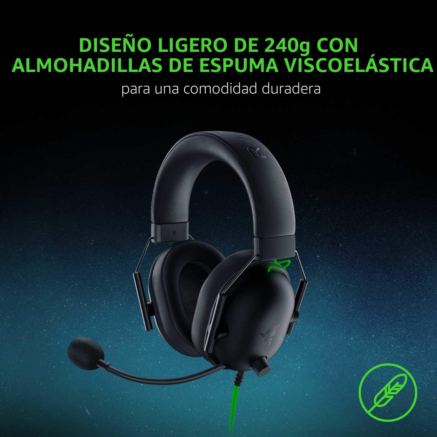 Razer BlackShark V2 X Auriculares para juegos: sonido envolvente es...