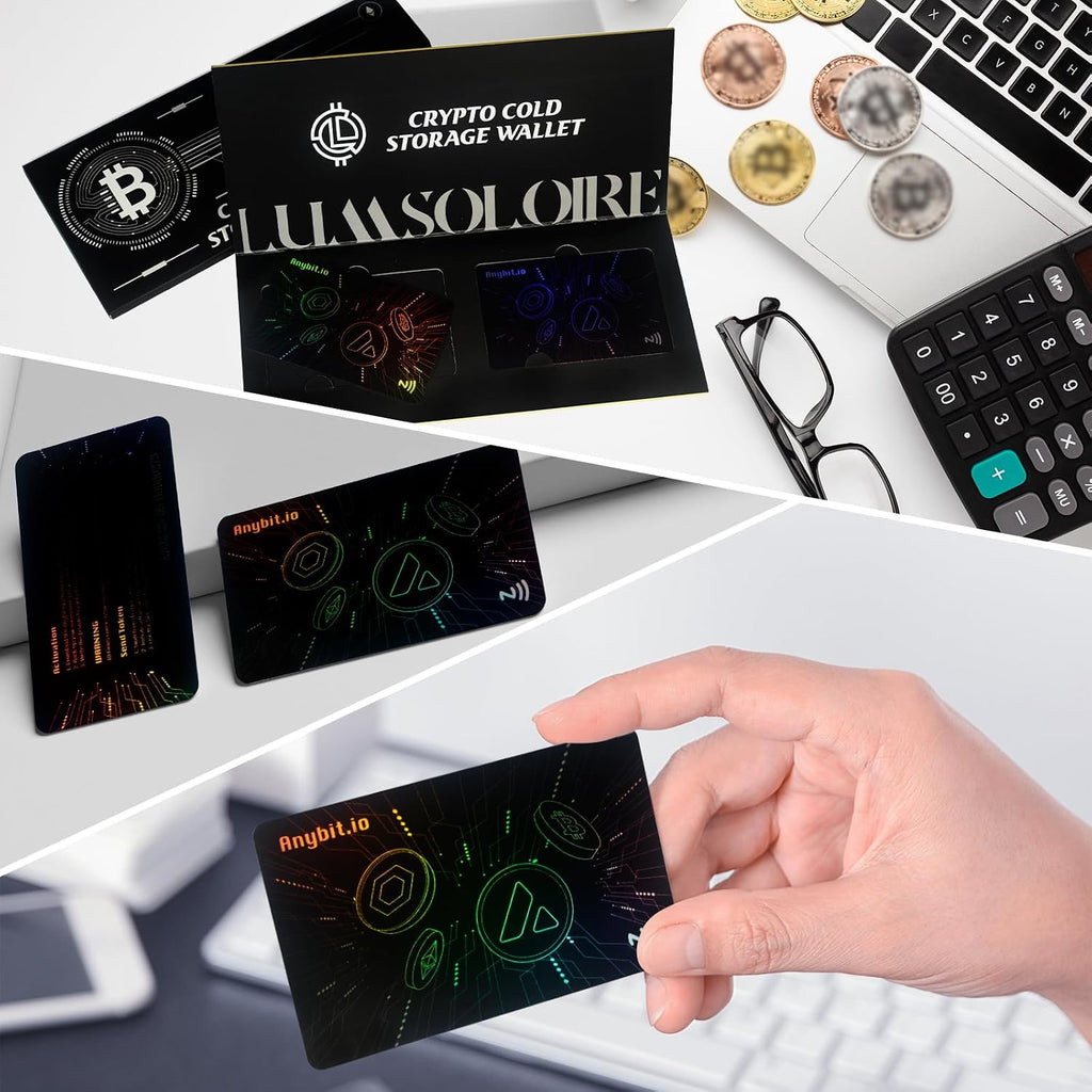 Lumsoloire Crypto - Tarjeta de almacenamiento en frío, billetera fr...
