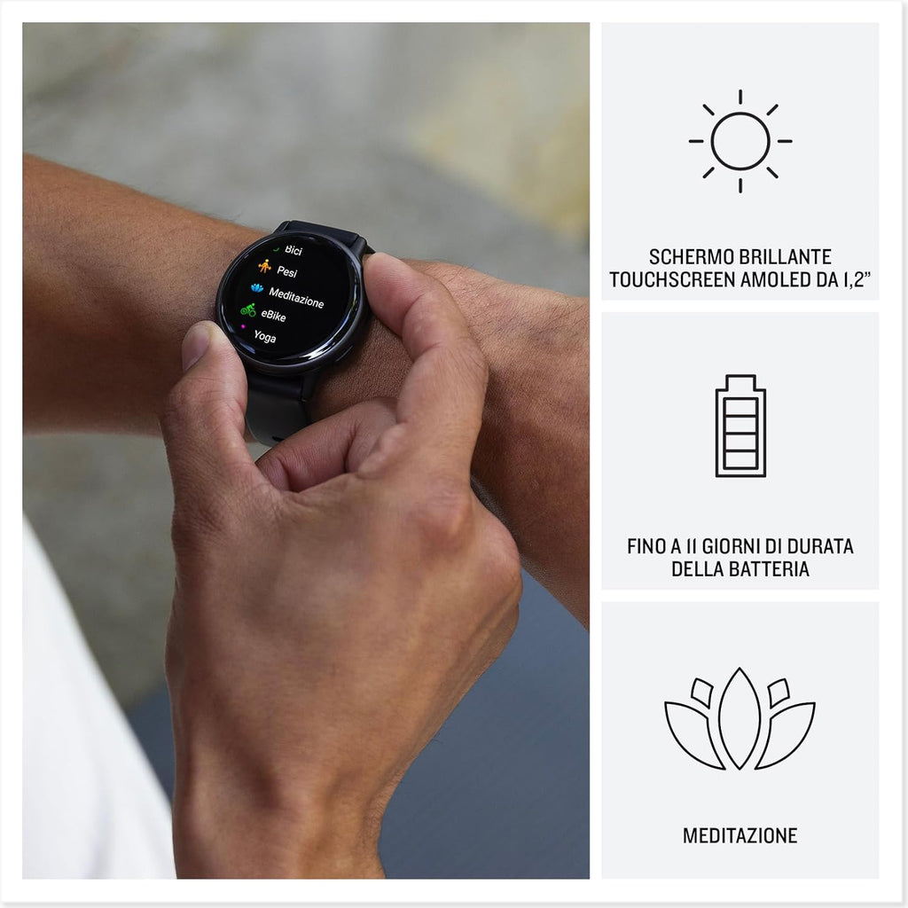 Garmin vívoactive 5, reloj inteligente GPS de salud y fitness, pant...