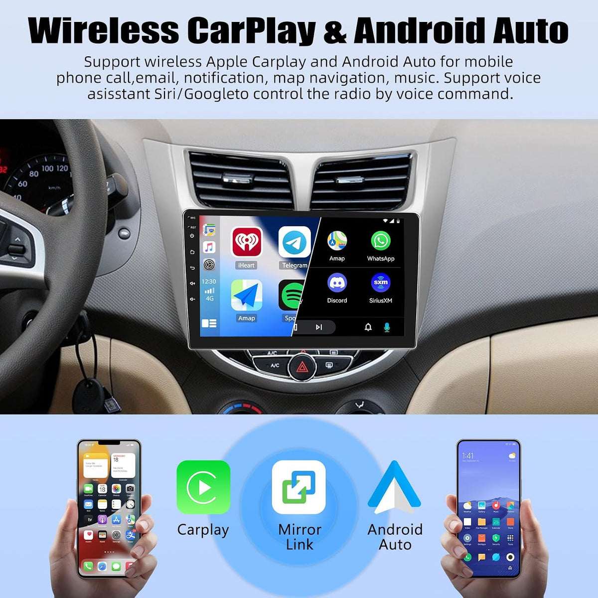 2G+64G Android 13 Car Stereo para Hyundai Accent 2012-2017 con Carp...
