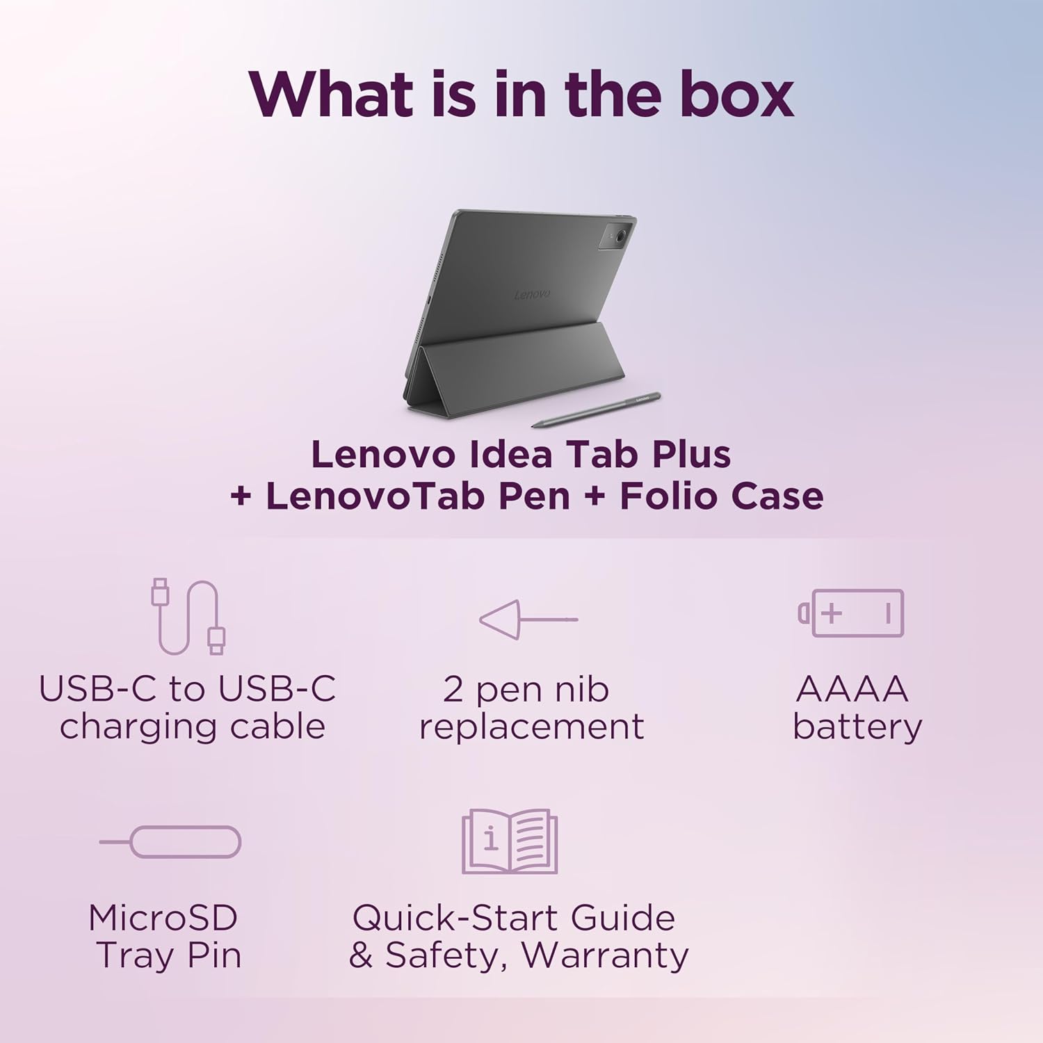 Lenovo Idea Tab Plus - Tablet ligera - Pantalla táctil IPS 2.5K de...