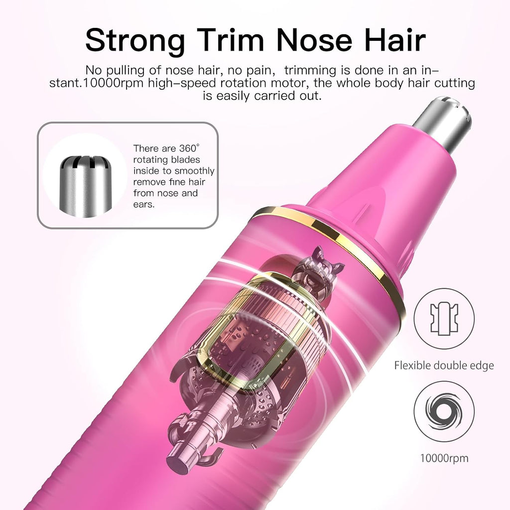 XOOMRSCP Recortadora de pelo de nariz para mujeres y hombres, recor...