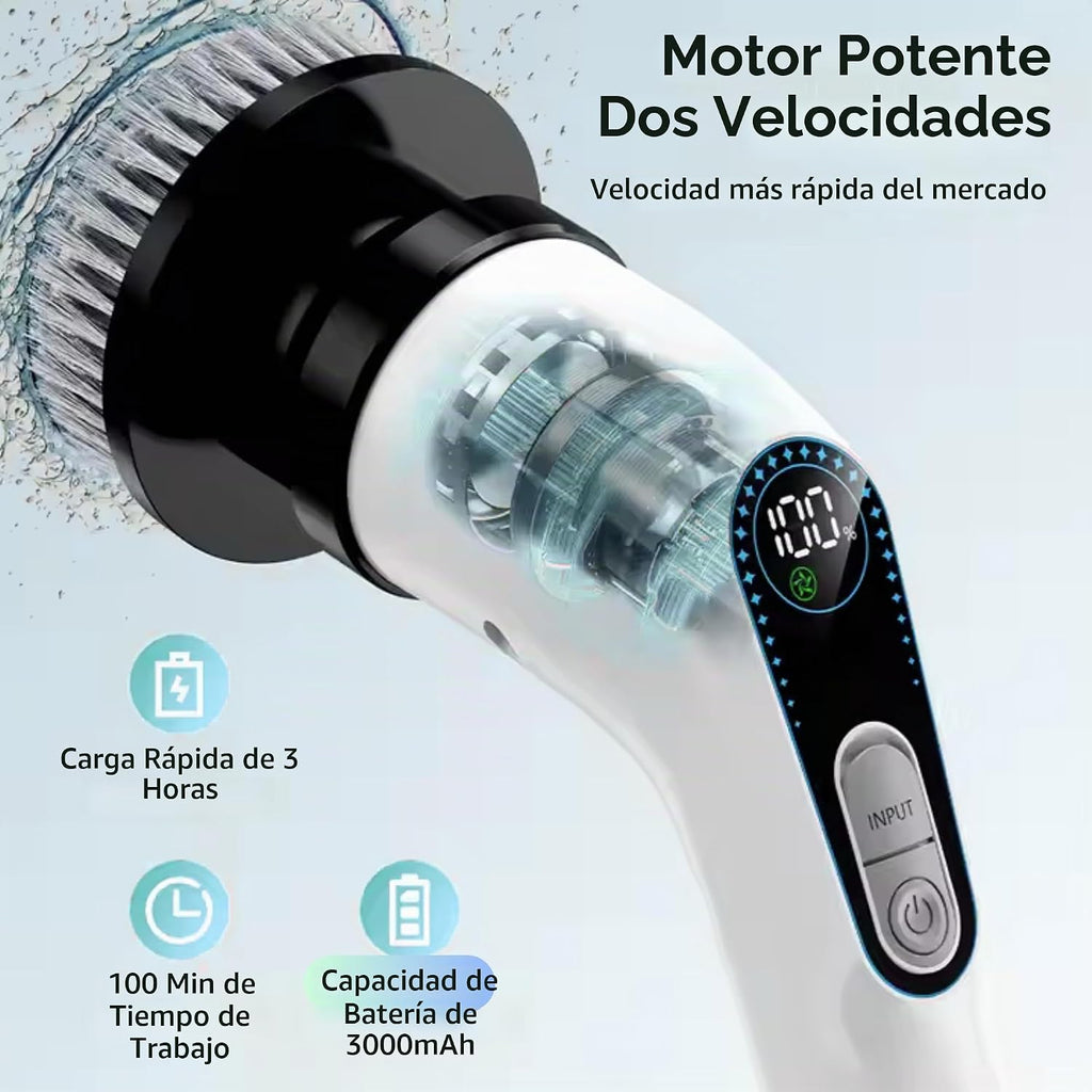 Limpiador eléctrico giratorio para limpieza, limpiador eléctrico in...