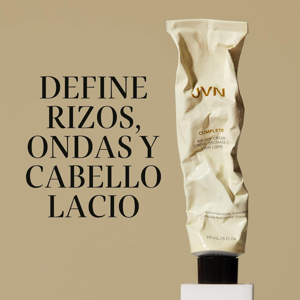 JVN No Heat - Crema completa de secado al aire, 5 onzas líquidas, l...