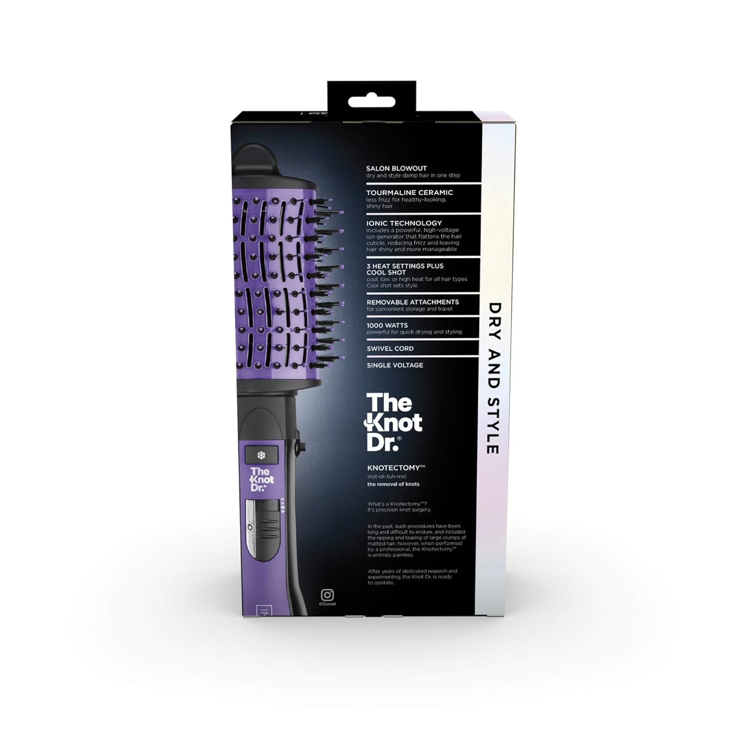 INFINITIPRO by CONAIR The Knot Dr. - Cepillo secador All-In-One, se...