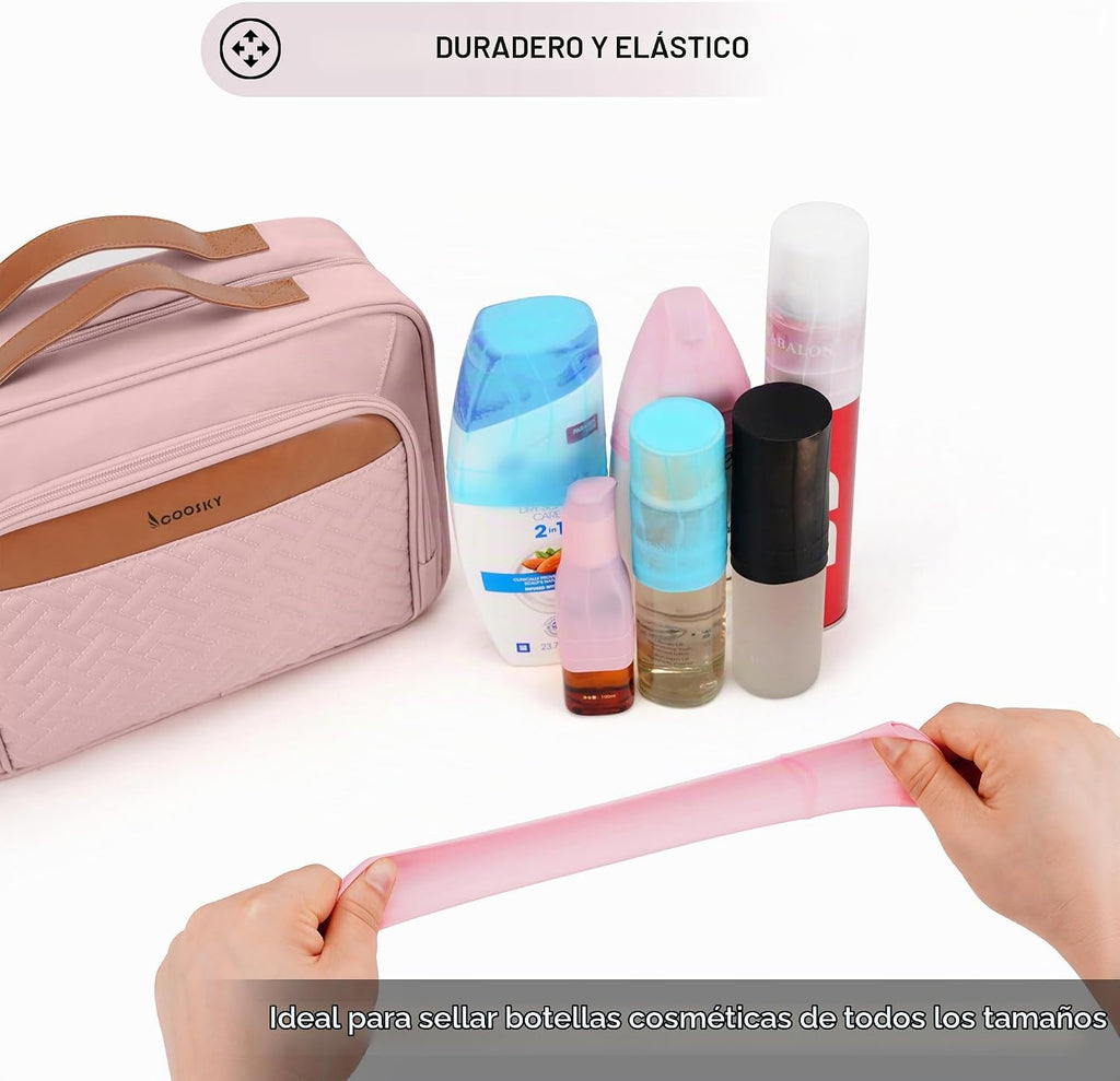 COOSKY Neceser colgante de viaje para mujer, bolsa de maquillaje gr...