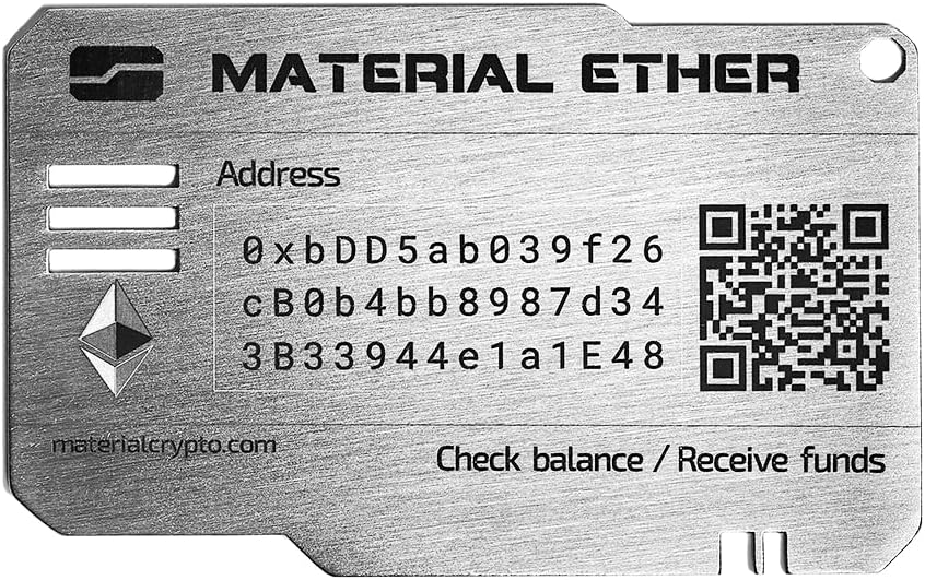 Material Ether \u2013 Cartera física ETH \u2013 Inhackable \u2013 D...