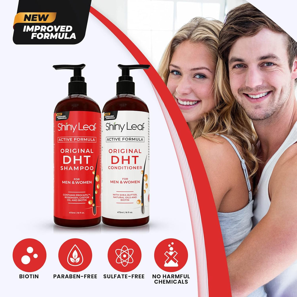 DHT Blocker Champú y acondicionador para pérdida de cabello con bio...