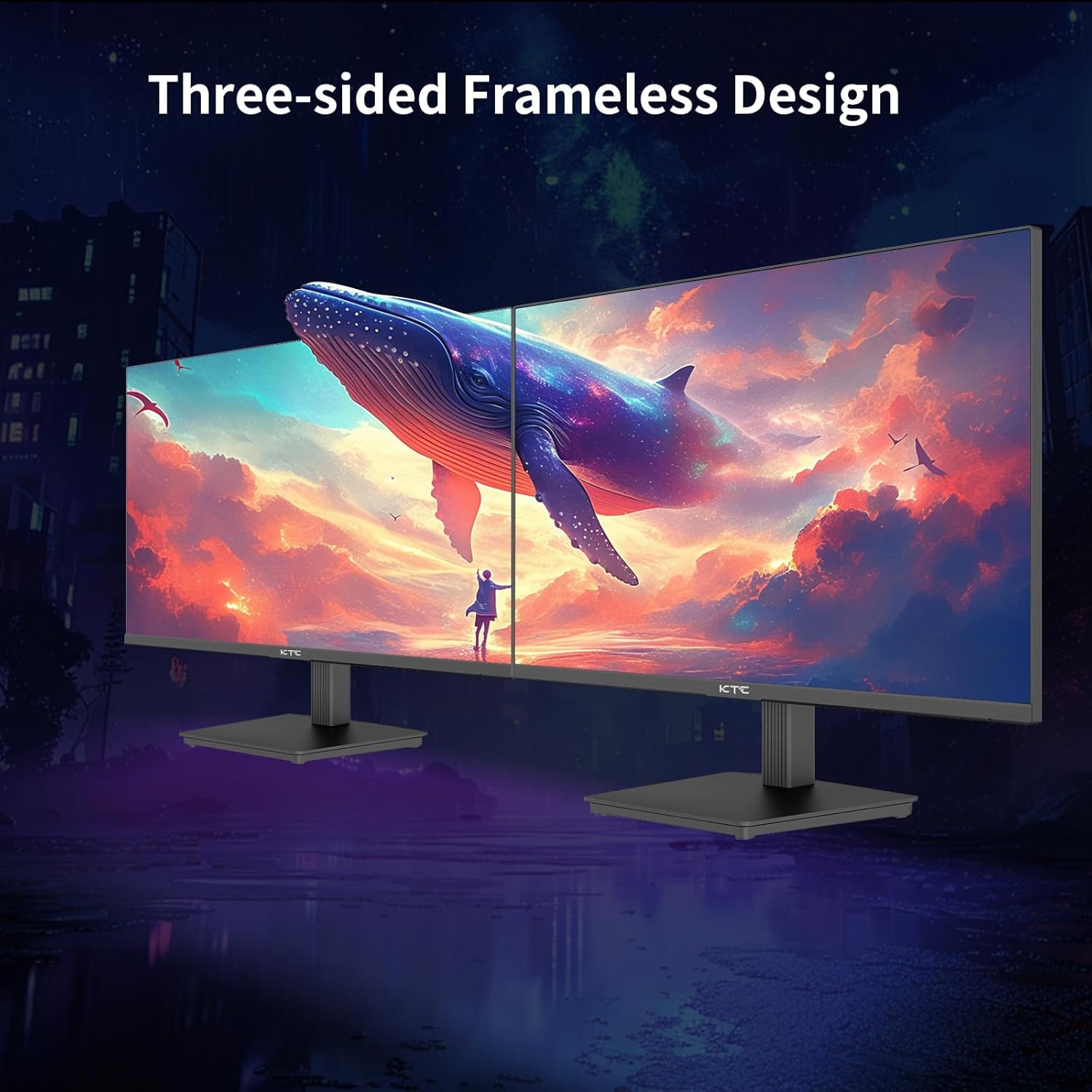 KTC - H24T27 Monitor computadora QHD, 100Hz, 24 pulgadas, IPS, 2K,...