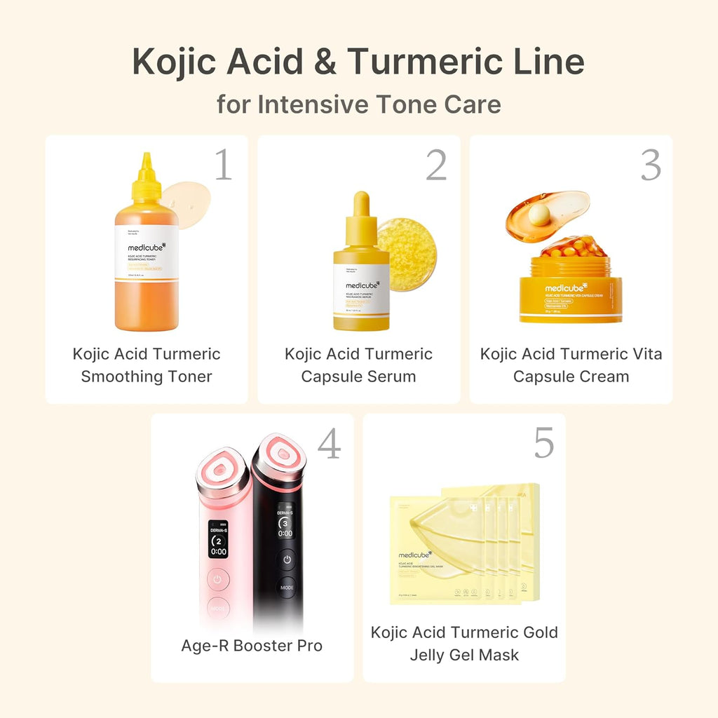 medicube Crema cápsula con ácido kójico y cúrcuma para un tono de p...