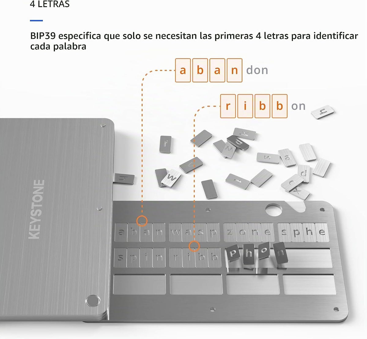KEYSTONE Almacenamiento de semillas criptográficas, cartera de meta...