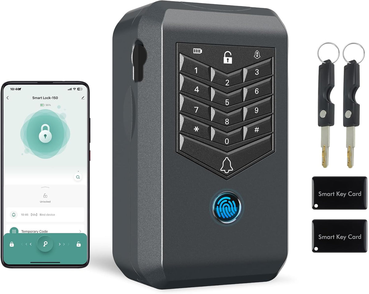 KENRONE Caja de bloqueo inteligente con llave, cajas de llaves de m...