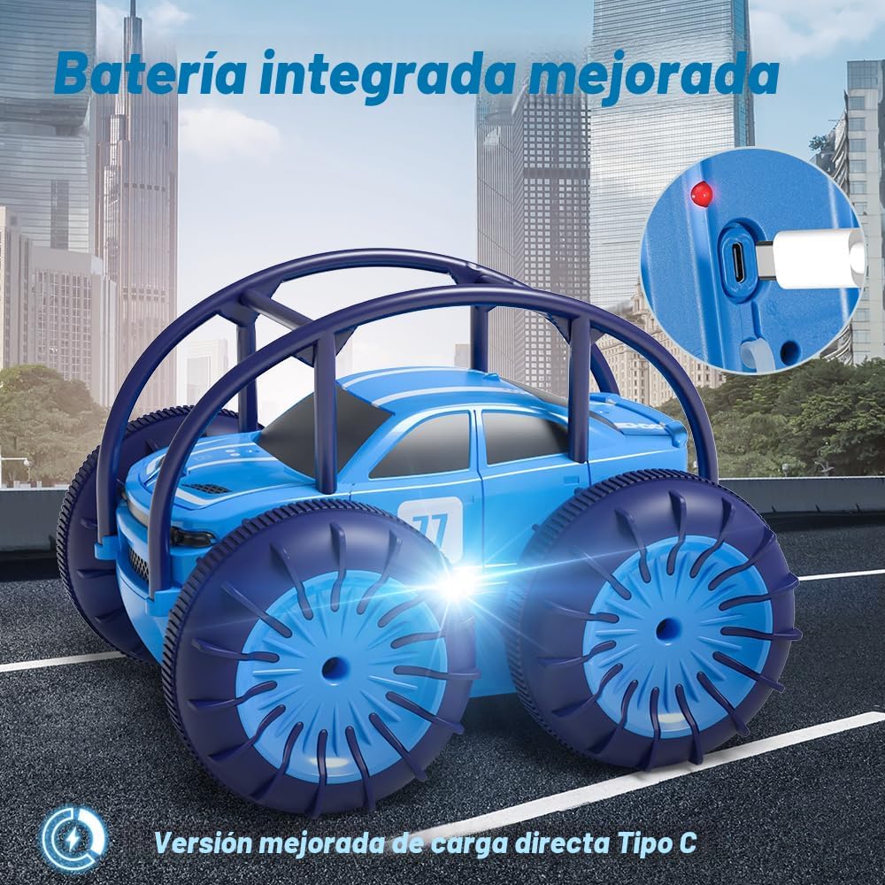 MaxTronic - Automóvil anfibio de control remoto, juguete de autos R...