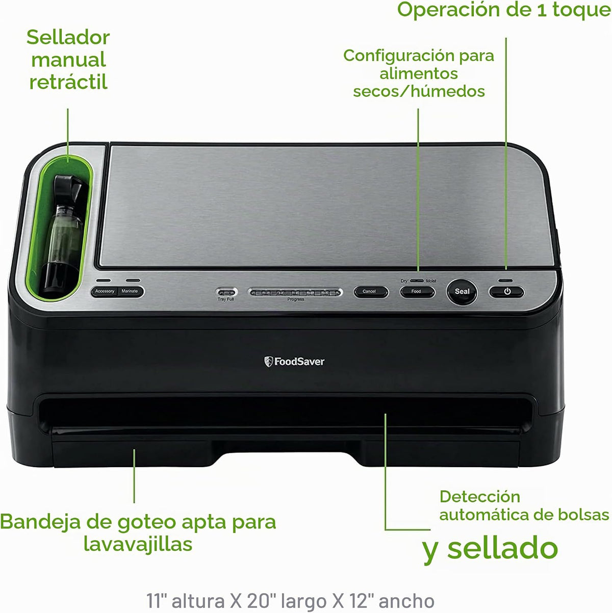 FoodSaver® 4800 Series Sistema de sellado al vacío automático 2 en...