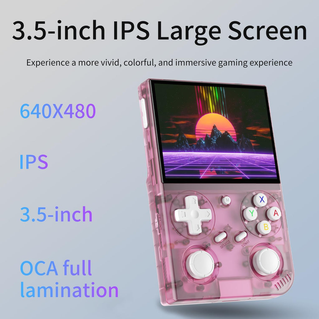 Consola de juegos portátil G350, pantalla IPS de 3.5 pulgadas, sist...