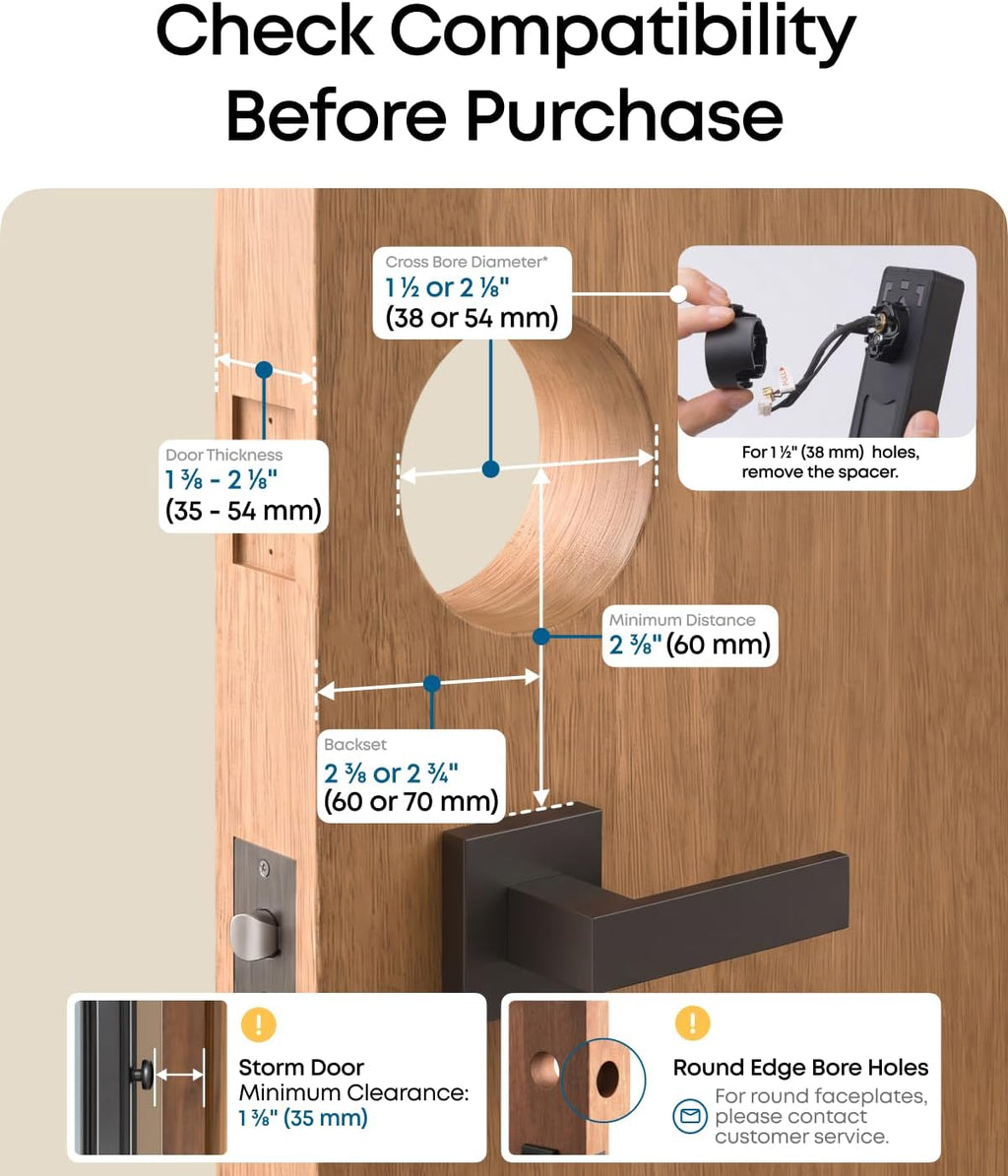 eufy Security Smart Lock C210, Cerradura de Puerta de Entrada sin L...