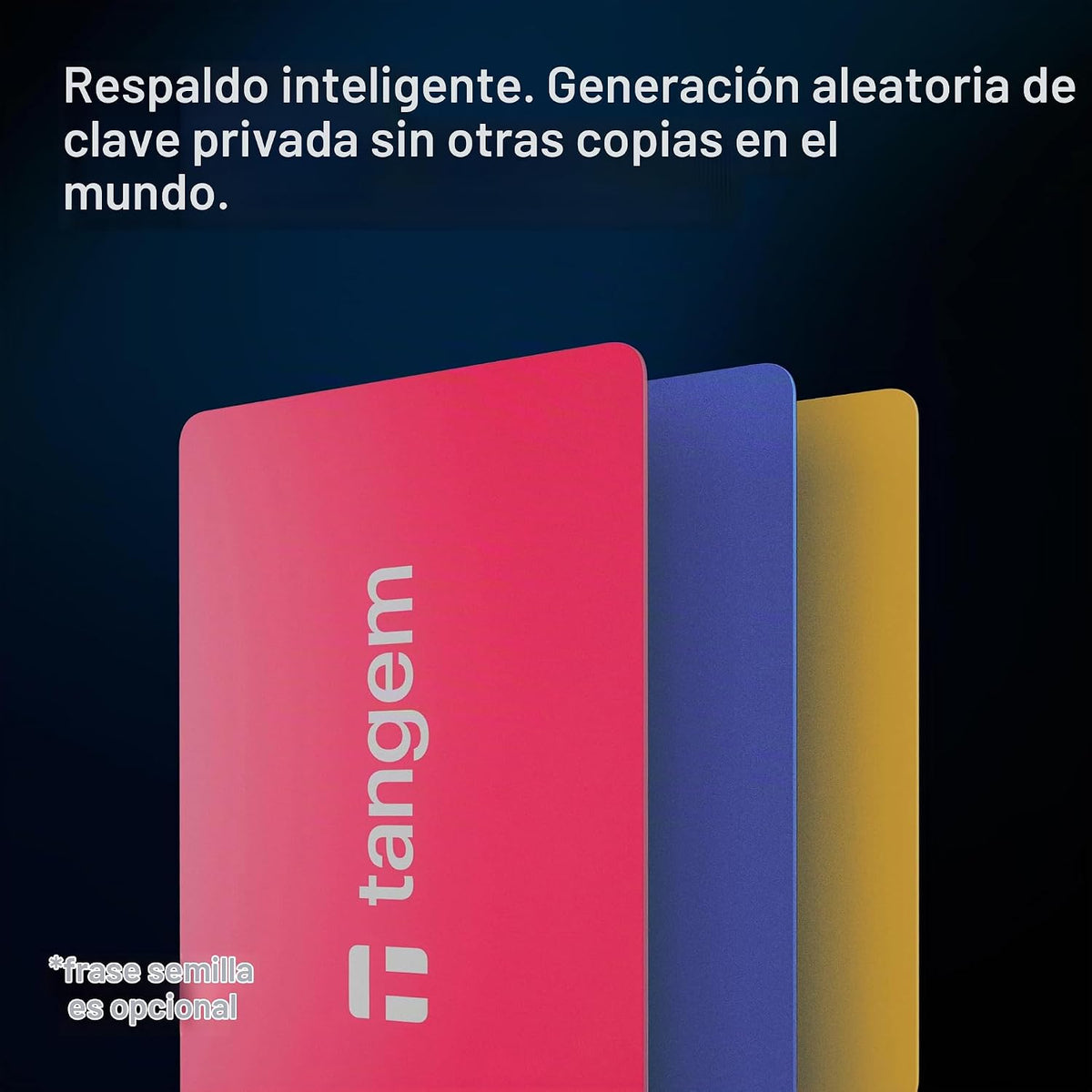 TANGEM Crypto Wallet Pack de 3 - Almacenamiento en frío de confianz...