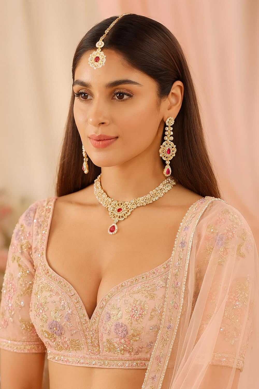 Conjuntos de joyas Touchstone para mujer, joyería india para boda,...