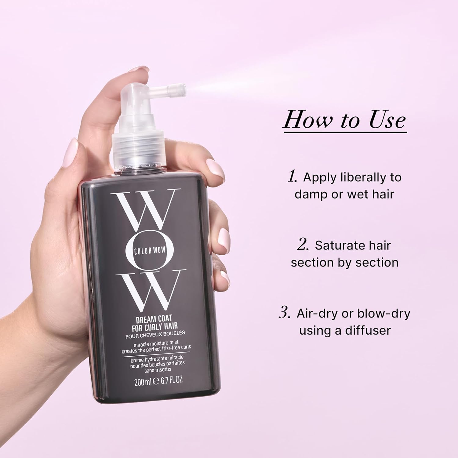 COLOR WOW Dream Coat para cabello rizado: rizos sin encrespamiento...