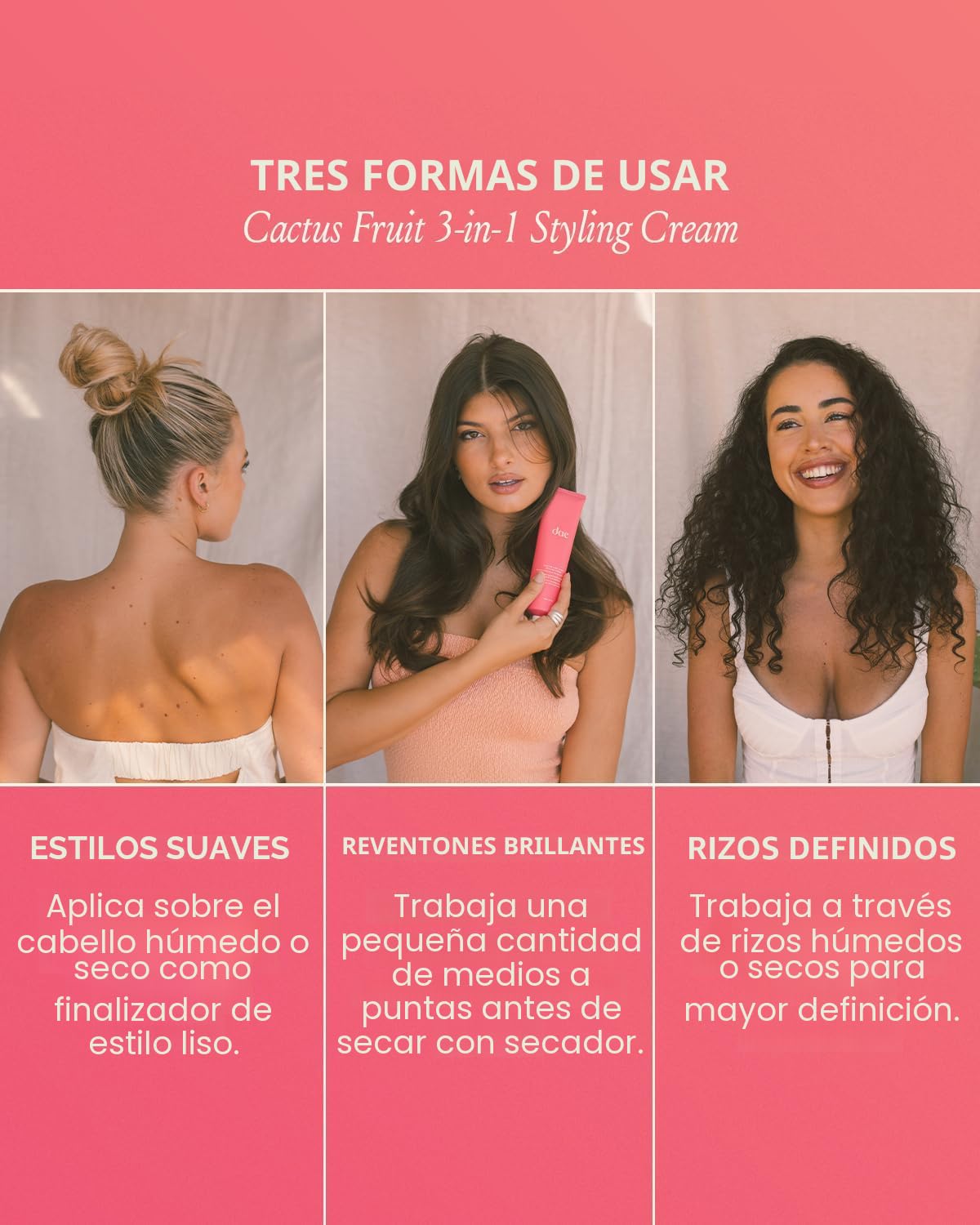 Crema para peinar 3 en 1 Dae Hair (Set Ritual Daely)