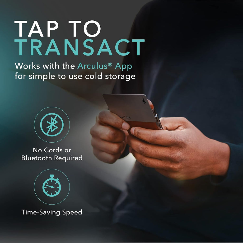 Arculus® Paquete de cartera de almacenamiento en frío Crypto - Negr...