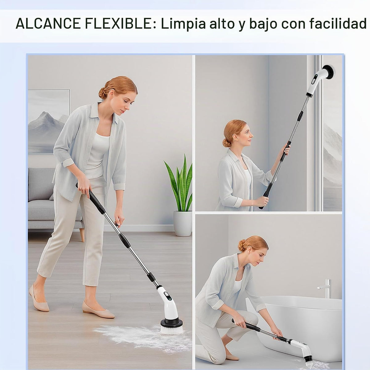 Limpiador eléctrico giratorio para limpieza, limpiador eléctrico in...