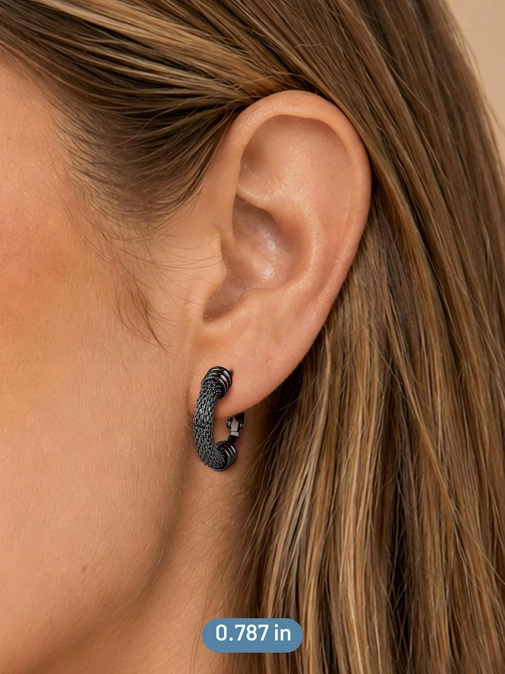 PROSTEEL 12\/16\/24\/32\/40 Pulgadas Aretes de Aro Gruesos para Muj...