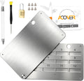 Crypto Seed Phrase Storage-Placa de frases de metal de acero inoxid...