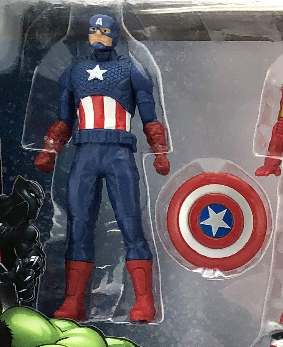 Figuras de acción de Marvel Avengers - Iron Man, Hulk, Black Panthe...