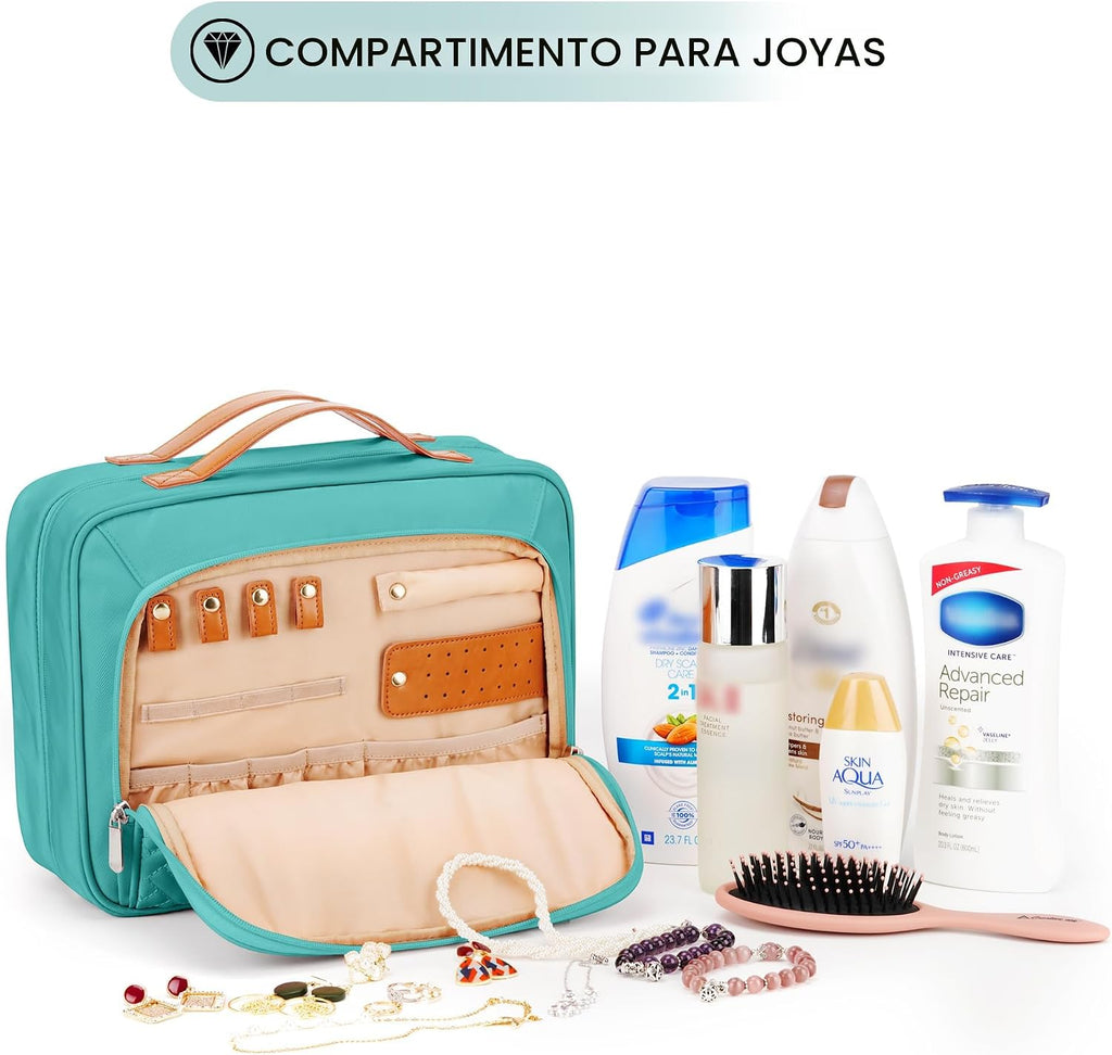 COOSKY Neceser colgante de viaje para mujer, artículos esenciales p...