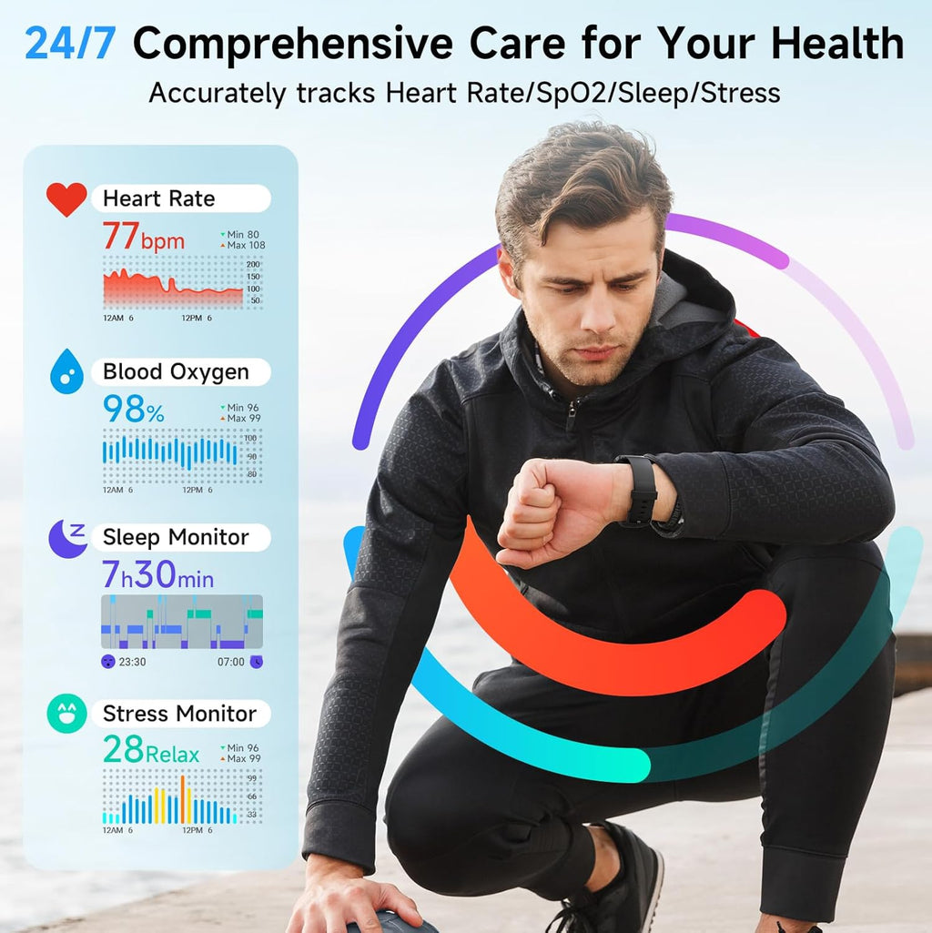 Relojes inteligentes para hombres y mujeres, Alexa integrado, reloj...