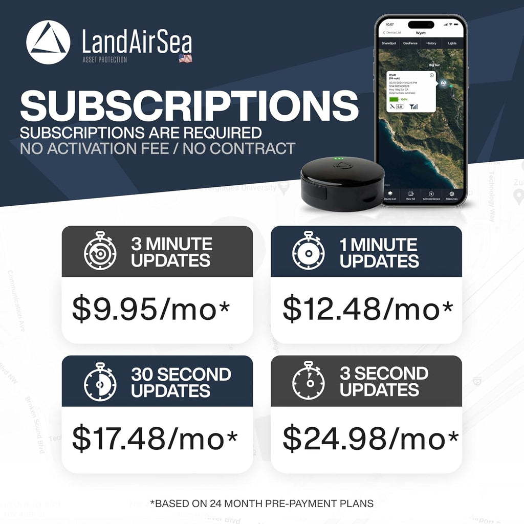 LandAirSea 54 Rastreador GPS (Edición Premium) - Batería de Larga D...