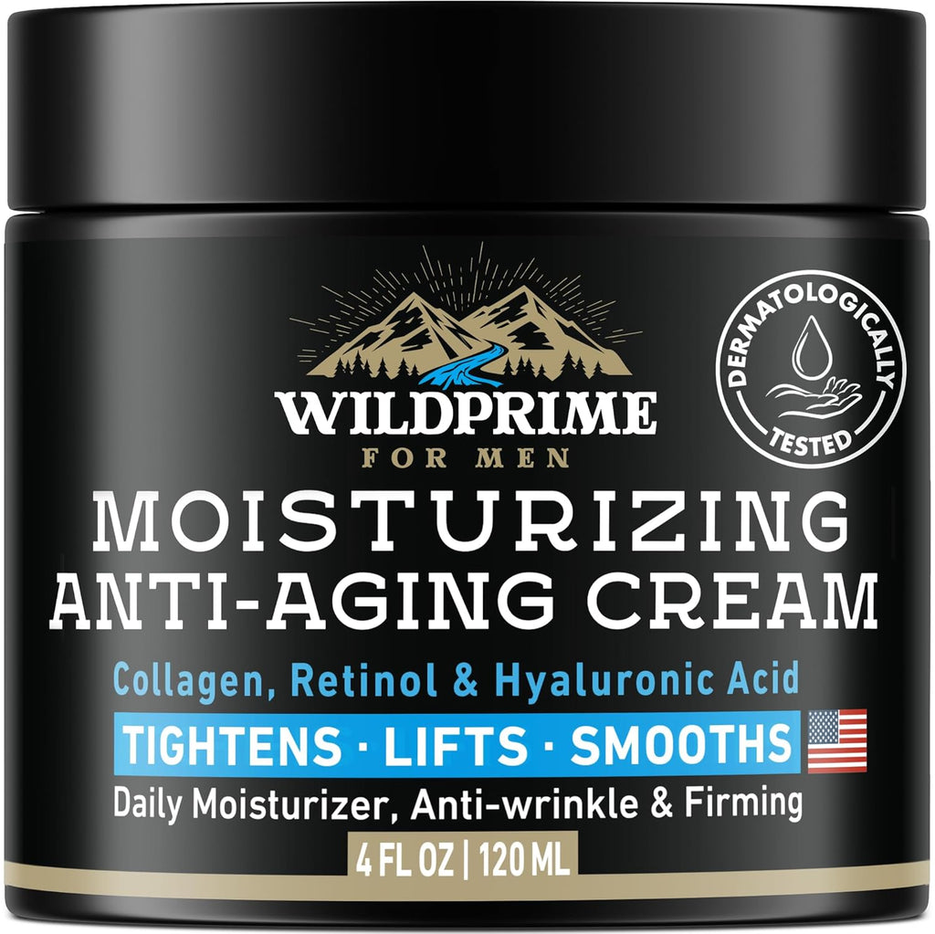 Crema hidratante facial para hombre, antienvejecimiento y arrugas,...