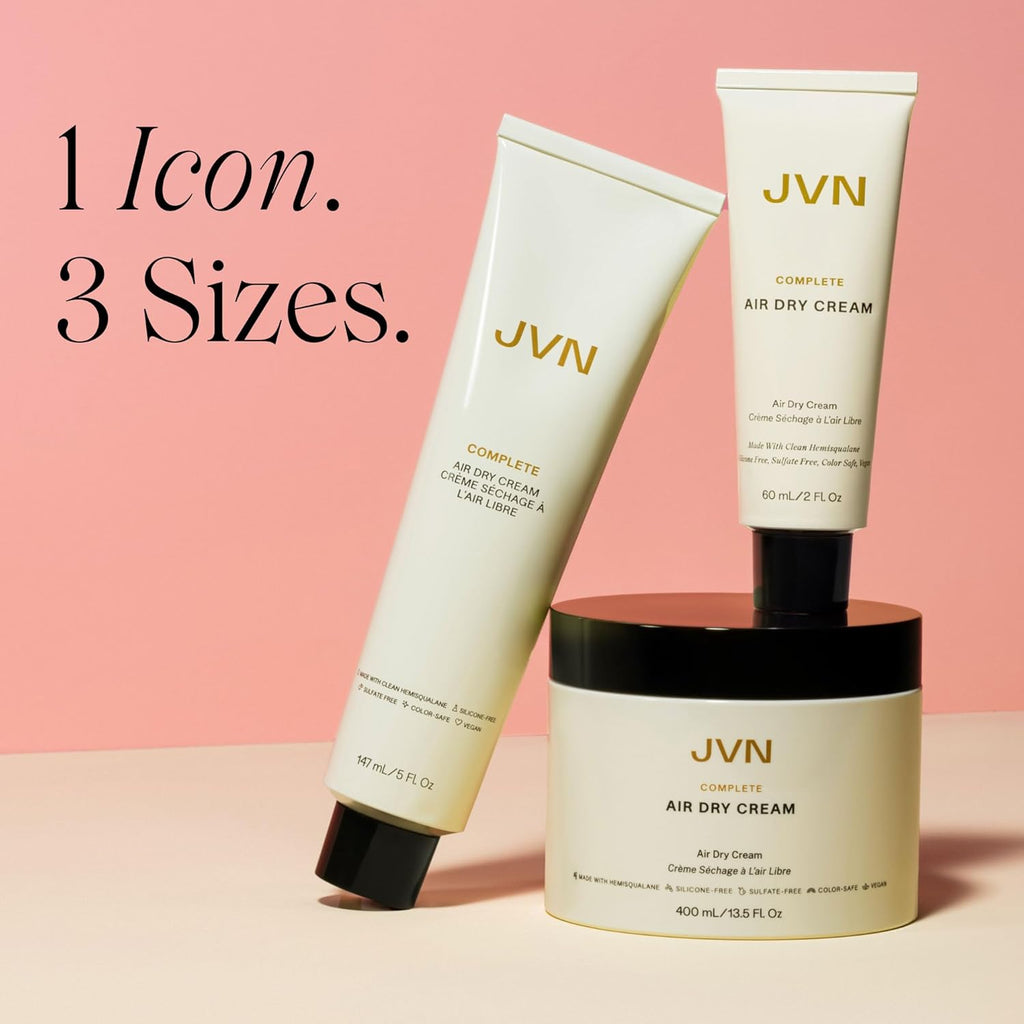 JVN No Heat - Crema completa de secado al aire, 13.5 onzas líquidas...