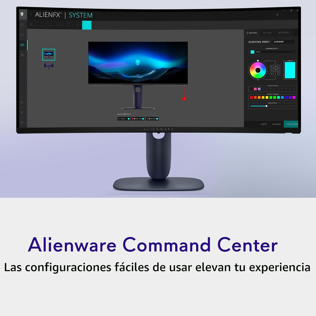 Alienware 34 240Hz QD-OLED monitor curvo para videojuegos - AW3425D...