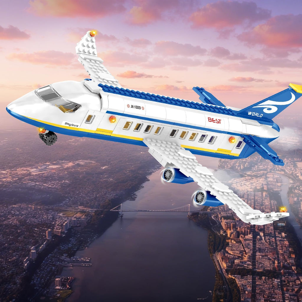 IKKOSYA Juego de construcción de avión de pasajeros de ciudad, 510...